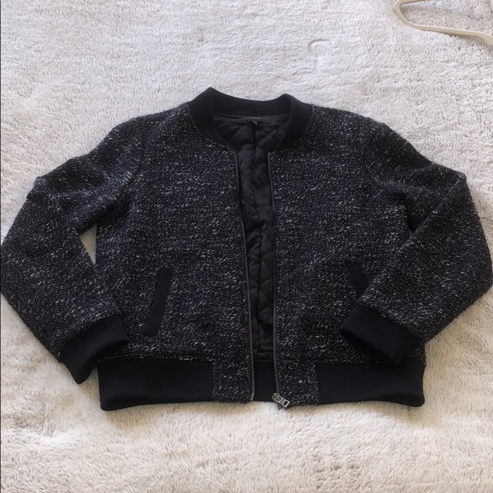 J CREW Navy Bomber Jacket